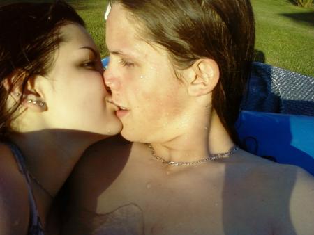 Trempette ds la piscine ac ma femme !!